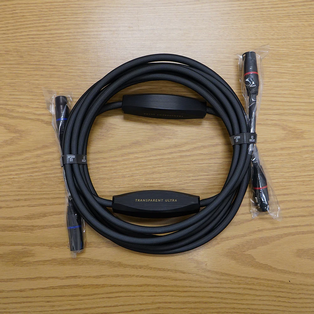 Transparent GEN 5 Ultra Balanced Interconnects, 10ft, Pre-Owned