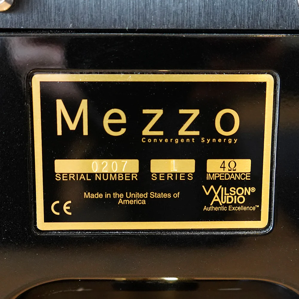 Wilson Audio Certified Authentic Pre-Owned Mezzo CS Center Speaker, Obsidian Black - Image 8